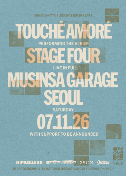 Touche Amore “Stage Four 10 Year Anniversary” Live in Seoul