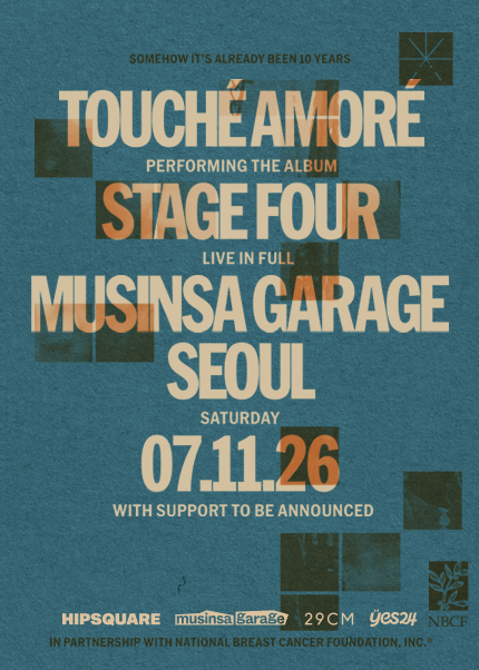 Touche Amore “Stage Four 10 Year Anniversary” Live in Seoul