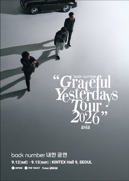 back number “Grateful Yesterdays Tour 2026” in Seoul